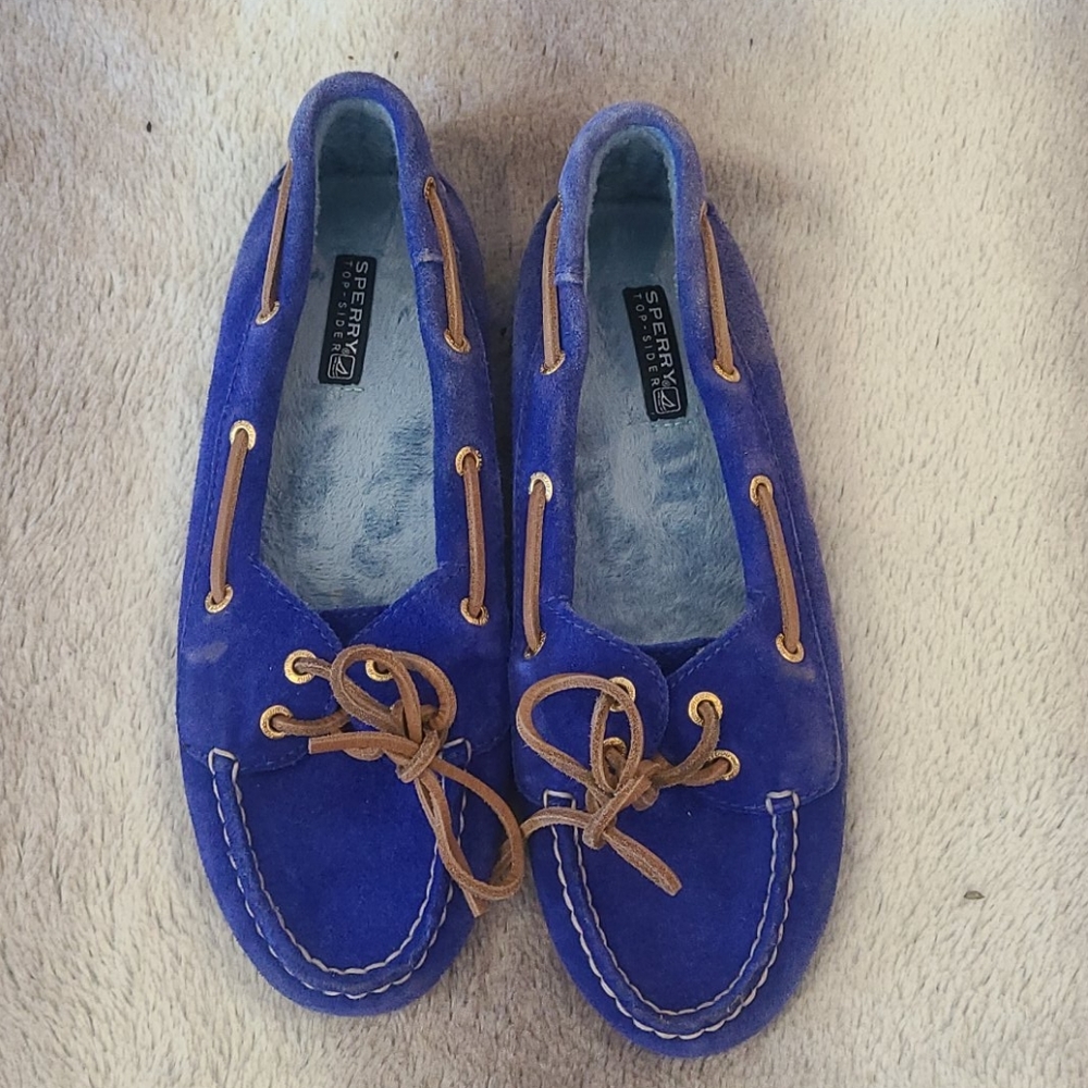 Sperry Blue Suede Loafer